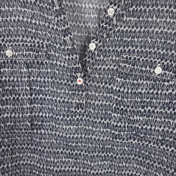 Anthropologie Holding Horses Patterned Popover Top - Picture 2 of 9